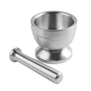 Stainless Steel Shiny Hammered Mortar and Pestle