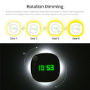 1*LED Digital Time Wall Clock With PIR Motion Sensor Night Light Home Clock Lamp