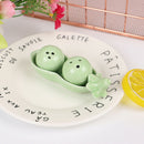 1PC Seasoning Can Two Peas in Pod Ceramic Salt Pepper Shaker Wedding Party S: Gw