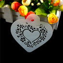 Valentine Cappuccino Coffee Stencils Cake Template Mold Strew Flowers Tool ES