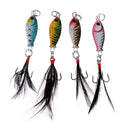 4Pcs Fishing Lure Lead Fish Metal Jigging  Crankbaits Baits 6.4g