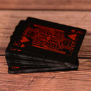 Waterproof Black Plastic Playing Cards Collection Poker Cards Board Game BX