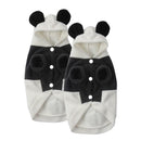 2x Pet Dog Cat Clothes Cute Panda Warm Hoodie Coat Costume Autumn Winter