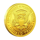 2 Pieces American 45th President Donald Trump Coin US Metal Coin Collection