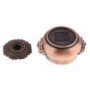 Retro Copper Alloy Incense Stick Burner Holder Flower Pattern Lion Head Bowl