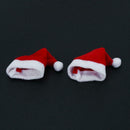 10pcs Mini Santa Hat Cup Bottles Cover Christmas Gift Home Christmas Decor