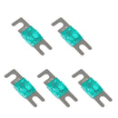 10pcs 60A+30A Mini ANL Fuse for Car Audio Circuit Protection Nickel Plated