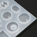 12 Designs Silicone Mold Pour DIY Resine Jewelry Necklace Pendant Bracelet N2C8