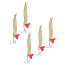 5pcs Sequins Hard Spoon Crank Baits hard Lifelike Vivid Fishing Bait Lure