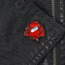 Creative Red Geometric Brooches Capsule Badges Jacket Backpack Decor Gift A
