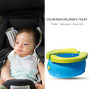 Portable Baby Potty Training Seat Folding Toilet Urinal Chamber Pots (Blue) A