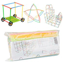 Space Puzzle Straw Splicing Assembly Building Blocks Kids Toys Gift