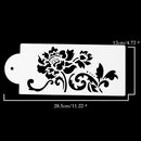 4PCS Flowers Fondant Cake Stencil Kitchen Cupcake Template Mold Baking Tools Bj