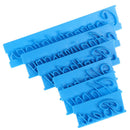 6PCs Alphabet Number Letter DIY Baking Cake Mold  Cookie Embosser Fondant De Gw