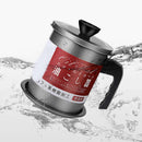 1.2L Stainless-Steel Oil Strainer Pot Grease Container Can Keeper w/ Lid