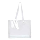 Women PVC Transparent Totes Handbags Clear Shoulder Shopping Beach Bags Tote