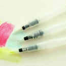 Water Soft Brush Pen Paint For Watercolor Reusable 3Size Beginners Calligra B6Y9