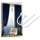 4Pcs Curtain Drapery Holdbacks U Shape Tie Back Hook Holdbacks Metal Backs