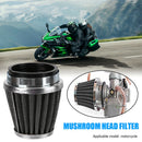 39mm Motorcycle Air Filter Mushroom Head Clamp-on Pod Filter Air Cleaner A