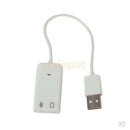 2x External USB 2.0 to Virtual 7.1CH Audio Sound Card Adapter for Raspberry Pi