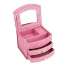 Jewellery Box Organizer Display, 3 Layers Portable Jewelry Earrings Rings B
