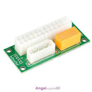 2pcs ATX 24Pin to SATA Molex 4Pin Dual PSU Power Card
