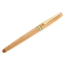 Polished Beige 14.5cm Bamboo Fountain Pens Ink Pen Sign Pen Smooth Writing for