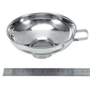 Stainless Steel Funnel Household Wide Mouth Canning Jars Funnel with Handle F8O3