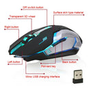Wireless Optical USB Mice Gaming Mouse 7Color LED Backlit Rechargeable PC Laptop