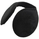Men Women Black Plush Pad Winter Warm Warmer Ear Muff Back Earmuffs