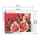 5D DIY Full Drill Diamond Painting Flowers Cross Stitch Mosaic Kit (WX087)