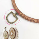 3 Pieces / Set of Embroidery Hoop Frame Set Cross Stitch Hoop Imitation Woo