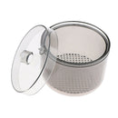 Round Sterilization Cup Storage Case with Lid Cap
