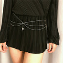 Simple Long Chain Tassel Body Chain Women Fashion Wild Shell Pendant U-Shap