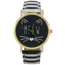Fashion Lovely Meow Cat Watch Casual Women Wristwatch Luxury Quartz Watch G