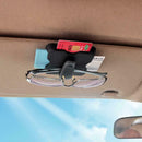 Multi-function Car Sun Visor Sunshade Card Organizer Clip Black Holder Z6U2