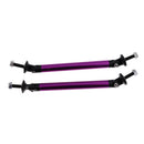 2Pcs Tone Aluminum Car Front Bumper Lip Splitter Tie Rod 10cm 3.9inch Purple