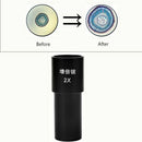2X Bio-microscope Barlow Lens Mounted Biological Microscope Eyepiece 23.2mm j