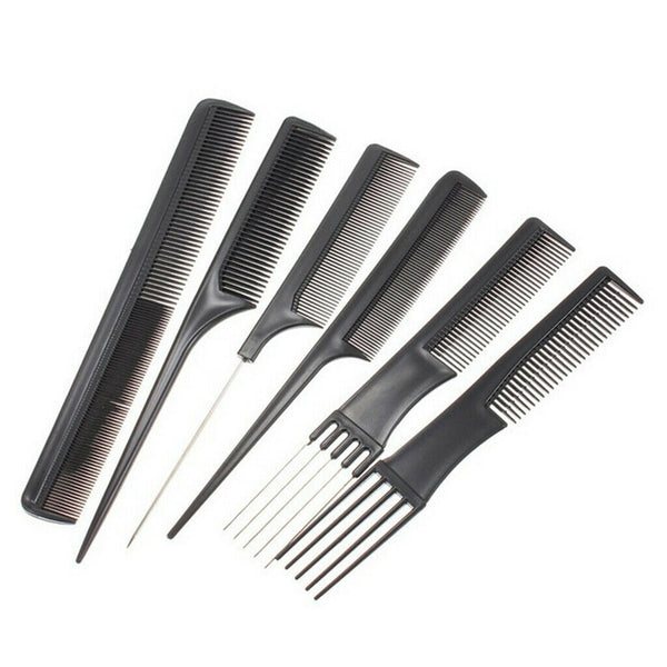 10x Professional Styling Comb Salon Barber Hair Coloring Cutting Highlight Combs
