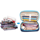 School Boy Pencil Case & Bags Solid Color Large Capacity Denim Canvas Pen Box