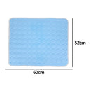 Summer Pet Cooling Ice Mat Cat Dog Sleeping Blanket Cushion (Sky Blue M) A