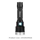 L2 LED Portable Outdoor Hiking Aluminum Alloy Flashlight USB Rechargeable