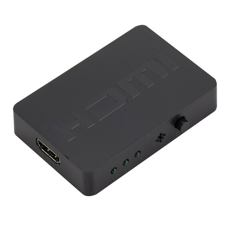 3x1 HDMI Splitter Switcher 3 Port Hub Box Auto Switch 3 In 1 Out 1080P H GMX