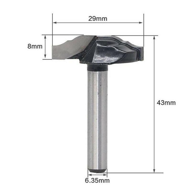 #9 Cabinet Door Chamfer Carving Mill CNC Engraving Router Bit 6.35mm Shank