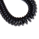 Outdoor Black PU spring rope Elastic Belt Keychain Camping Tool  Z