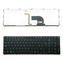 Replacement For  VAIO SVE15 UK English Backlit Keyboard Black Frame