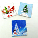 50x Mixed Christmas Stamps Wooden Buttons for DIY Sewing Clothing Decoration