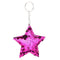 Colorful Sequins Keychain Star Shining Girl Backpack Jewelry Gifts (Purple) A