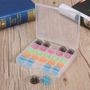 25pcs Spool Bobbins Sewing Machine Bobbin Case Organizer Storage Colorful