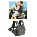 Motorcycle Child Kid Safety Seat Strap Baby Harness Belt Reflective Black